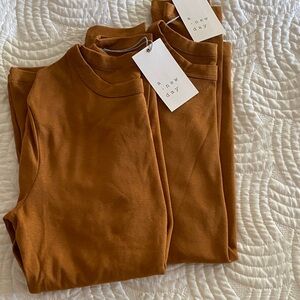 a new day Long Sleeve Tee in Rust Orange x 2